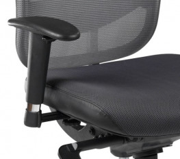 Scaun ergonomic 30.12.27, brate reglabile, spatar mesh, sezut tapitat, tetiera, suport lombar