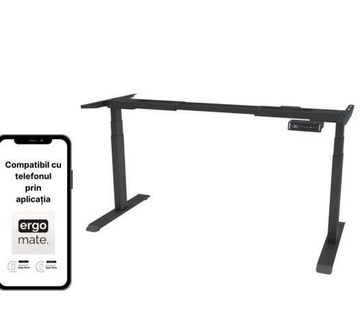 Cadru de birou cu înălțime reglabilă electric, Viva Upgrade 2.0, Dual Motor