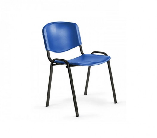 scaun vizitator 30.14.35, plastic, stivuibil, cadru negru, 110 kg