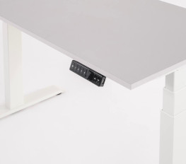 Office Pack: Birou reglabil Viva Smart, casetieră 3 sertare și tăviță management cabluri